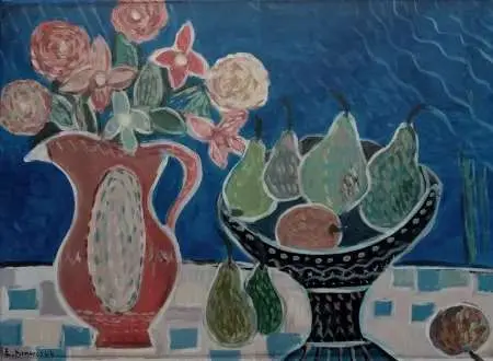 Martwa natura z gruszkami